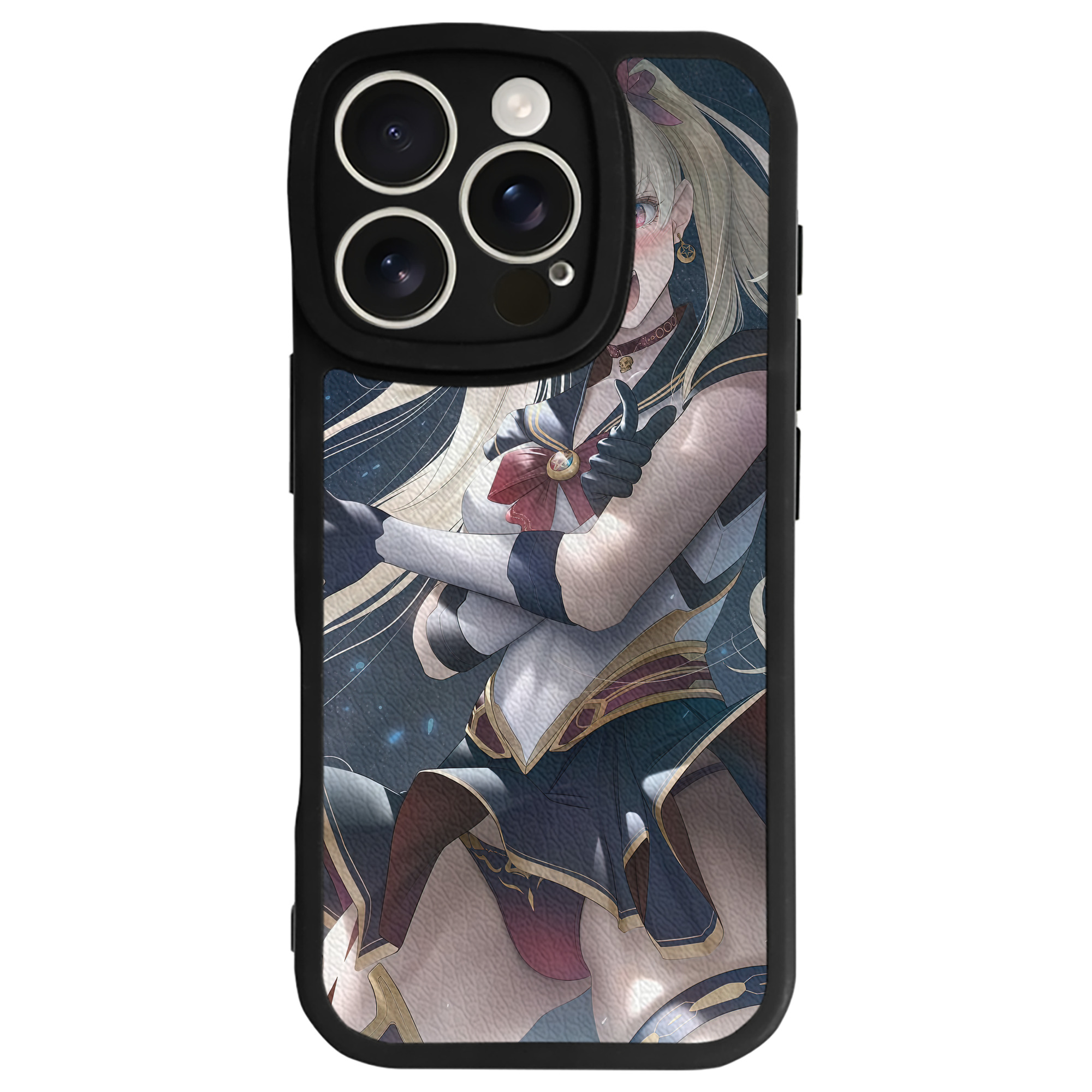 （画像用） 美少女戦士セーラームーン Sailor Moon 【iPhone 16シリーズ対応】シリコンスマホケース（レザー調） 材質：シリコン
